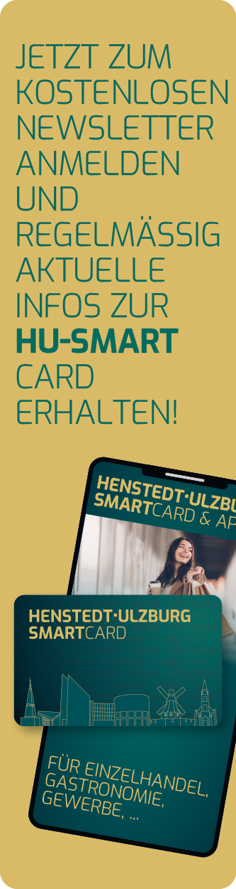 Bannerwerbung HU-SmartCARD für die Newsletteranmeldung