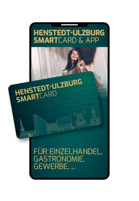 Smartphone und Karte Henstedt-Ulzburg